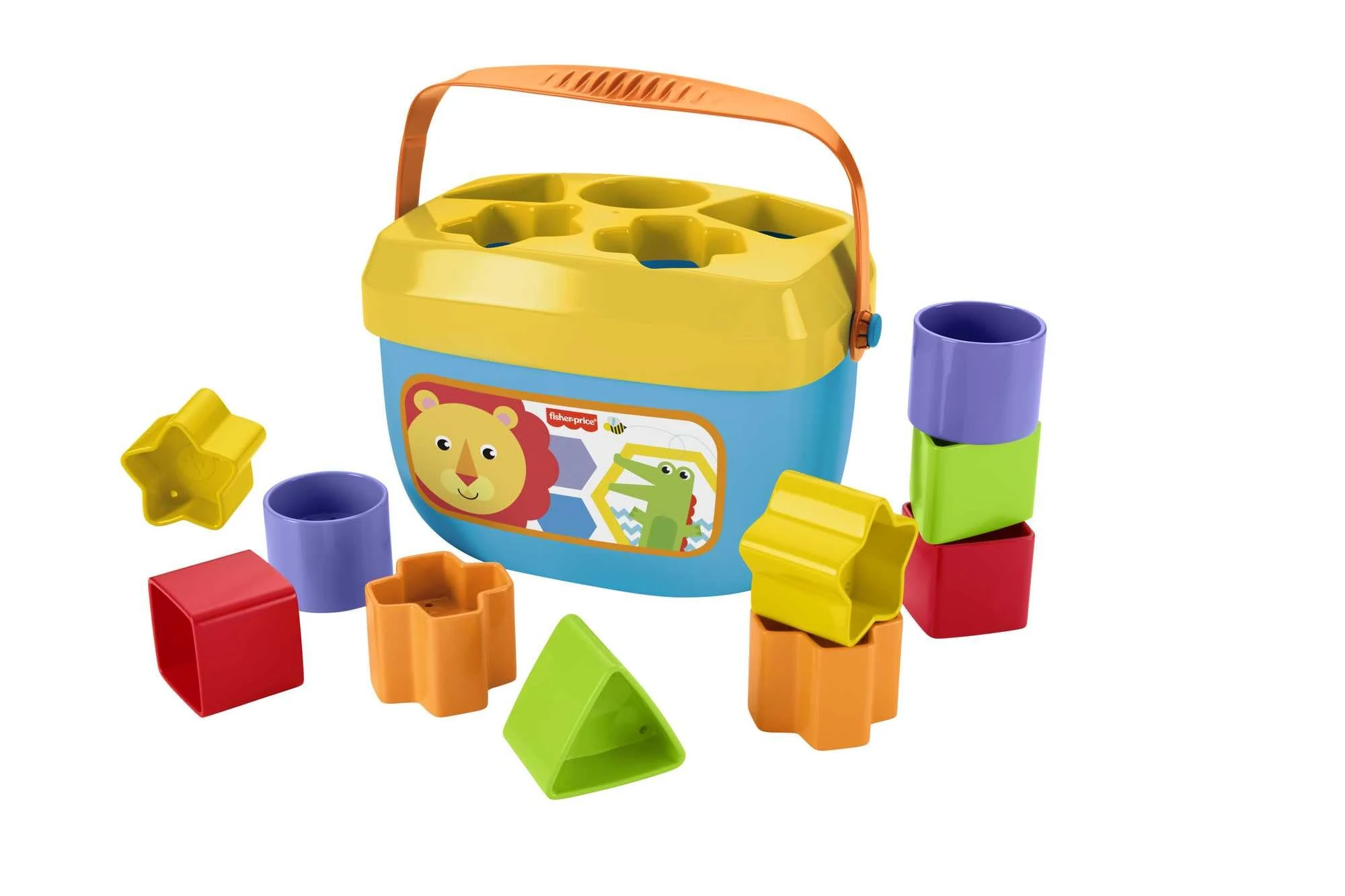 Fisher-Price Stacking Toy Baby’s First Blocks Set of 10 Shapes for Sorting Play for Infants Ages 6+ Months, FFC84