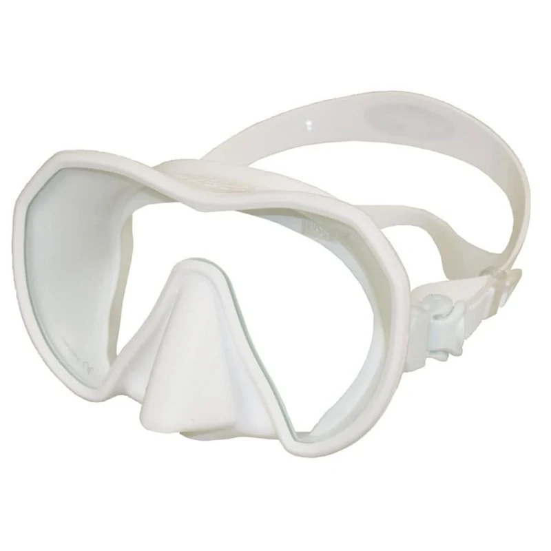 Beuchat Maxlux S Diving Mask for Narrow Face Shapes, Colour: White