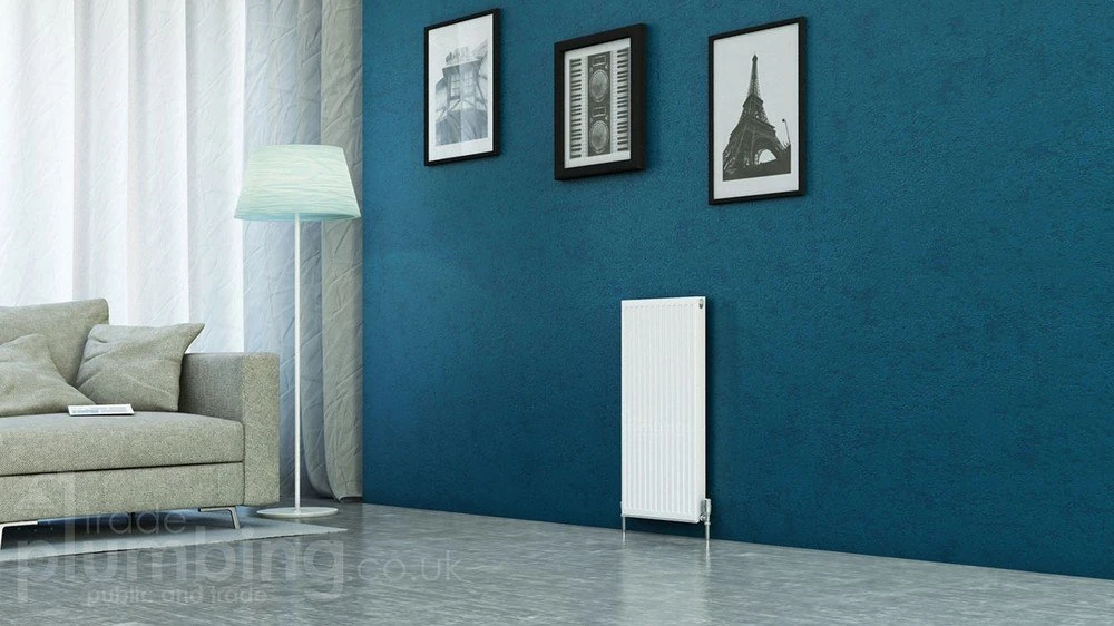 Kartell Kompact Type 11 Single Panel Single Convector Radiator 750mm x 400mm White