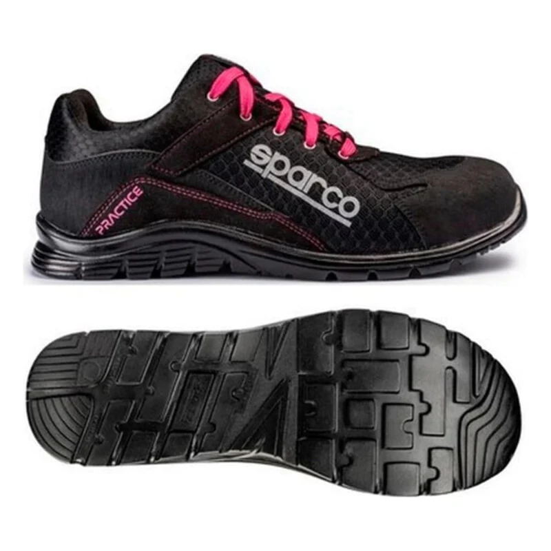 Sparco s0751736nrfu Practice Shoe, Black/Pink, Size 36
