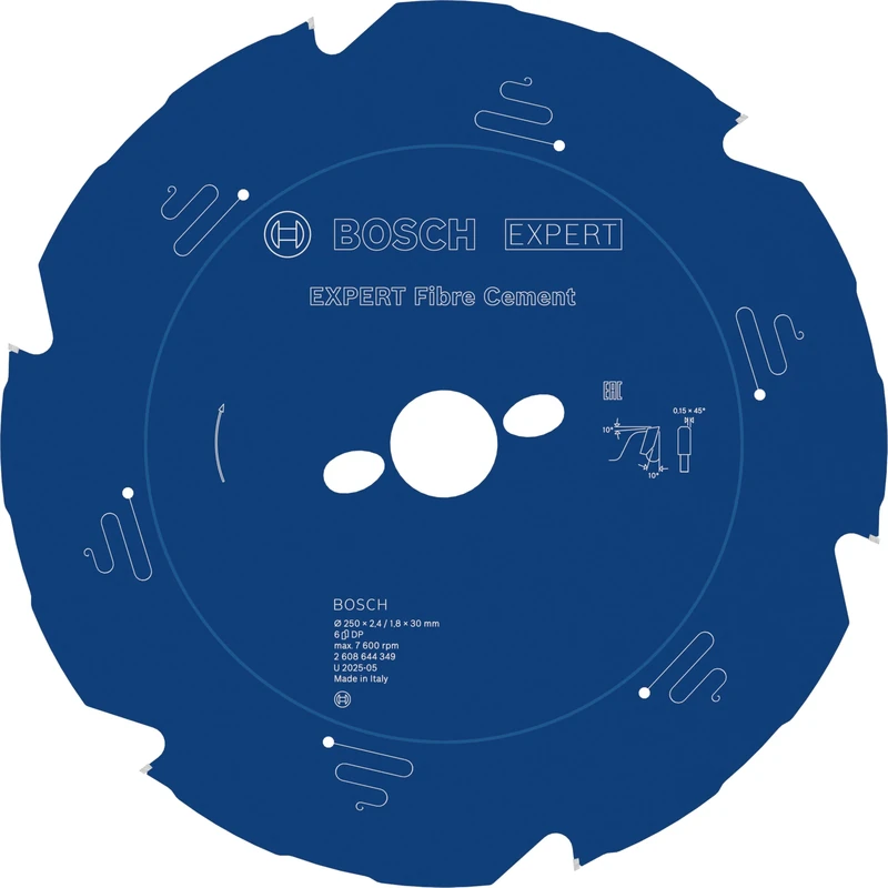 Bosch 1x EXPERT Fibre Cement Corded Circular Saw Blade for Mitre Saw (for Fibre cement boards, Ø mm, Professional Accessory Mitre Corded Circular Saw)