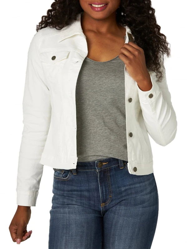 Riders by Lee Indigo Women's Denim Jacket, White, L