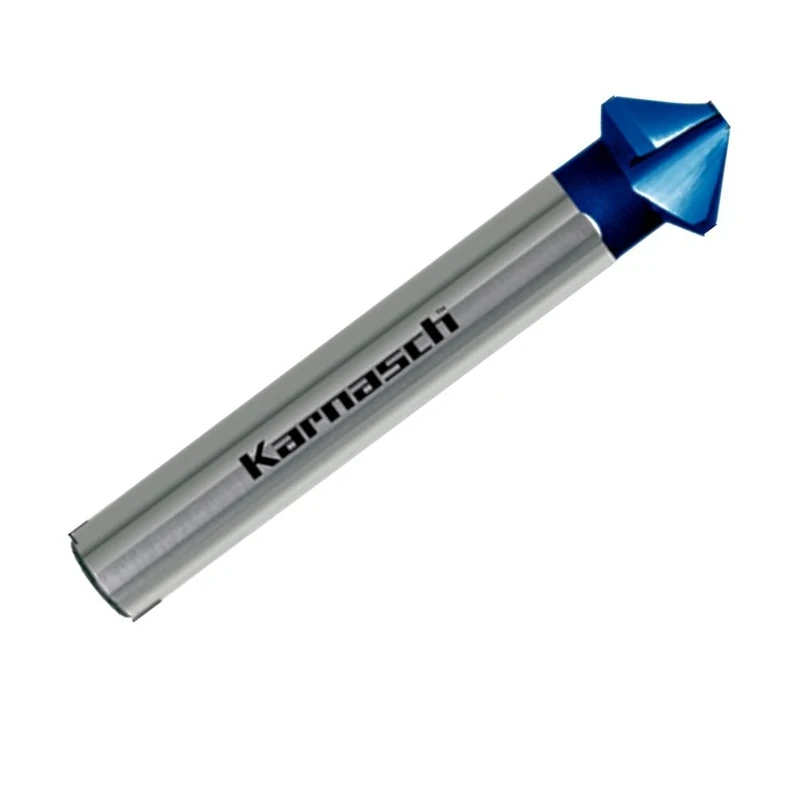 Karnasch 201765110 Rapid Cut, Conical, HSS-Xe, Blue-Tec Coating, 90°, 3 Surfaces, 31.0 mm Cutting Diameter, 4.2 mm, Minimum Cutting Diameter, 71.0 mm Length: