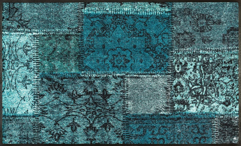 Wash&Dry Doormat, Acrylic, grün, 75 x 120 x 0.7 cm