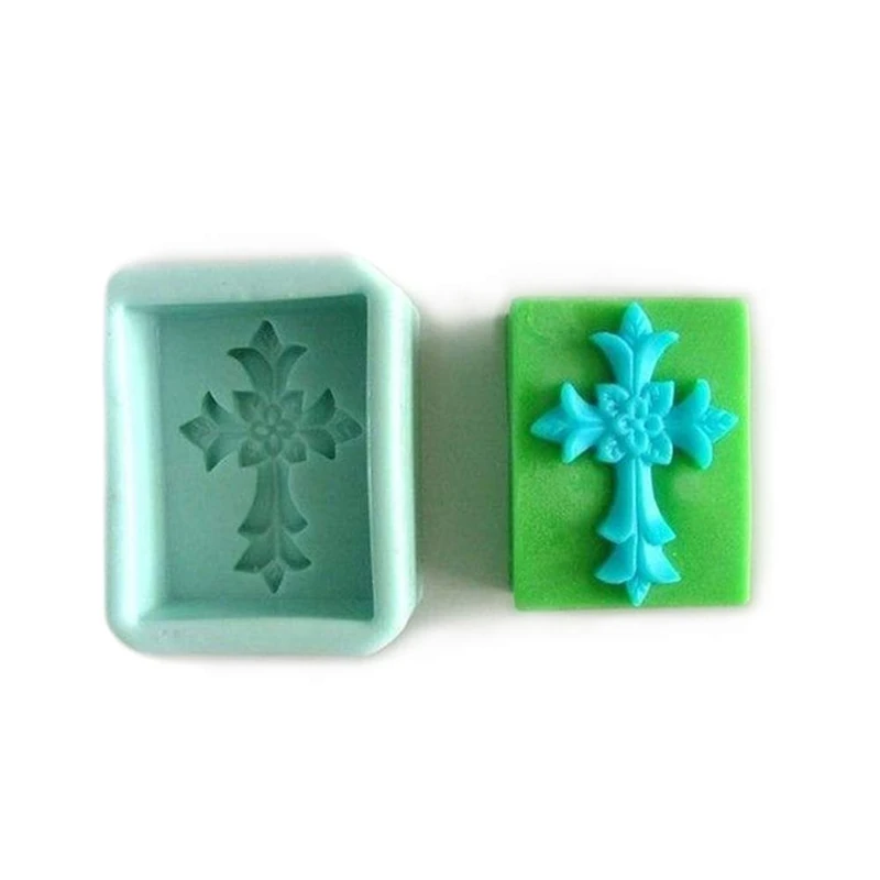 World Of Moulds | Leafy Cross Rectangle Silicone Mould x 5