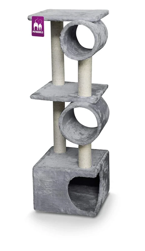 PetRebels Cat tree Cheap Bastards Houston 109 light grey