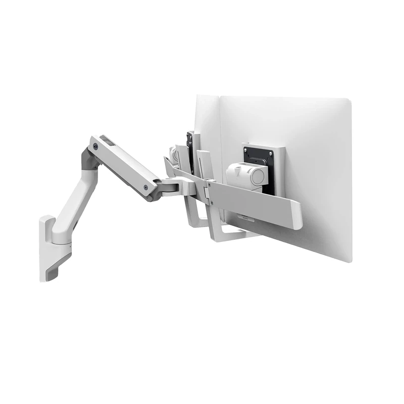 Ergotron – HX Dual Monitor Arm, VESA Wall Mount – for 2 Monitors Up to 32 Inches, 4.5-15.9kg Each – White (45-479-216)