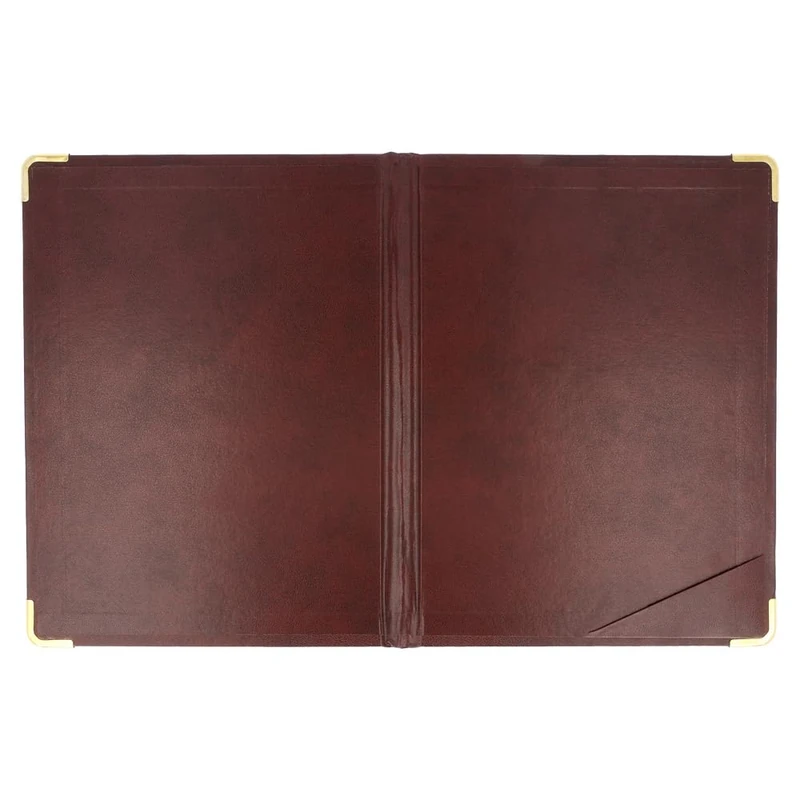Bill Presentation Holder 16,5X22,5 Cm Burgundy Leather - 1 Units