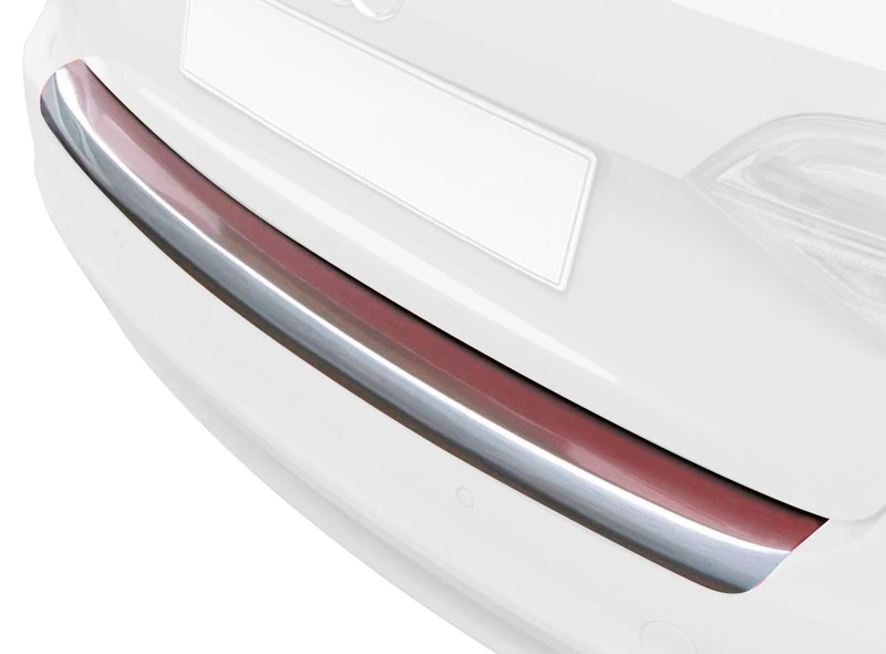 RGM ABS Rear bumper protector compatible with Honda Jazz 9/2015-2018 'Brushed Alu' Look - Image 1