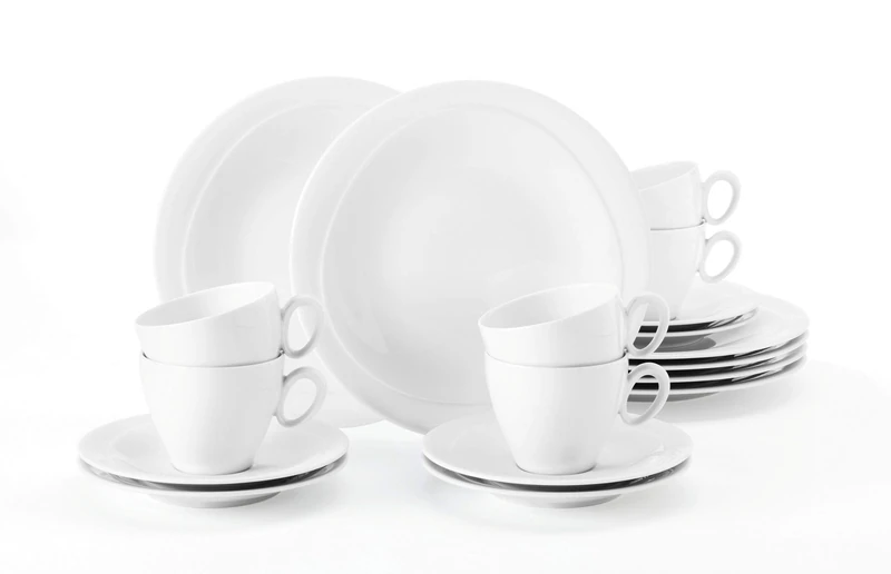 Seltmann Weiden 001.736893 Coffee Service 18 Pieces Tea, Porcelain, White, 43 x 24 x 18.1 cm – Units - Image 1