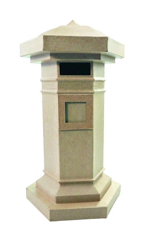Décopatch Large Post Box Mache, Brown