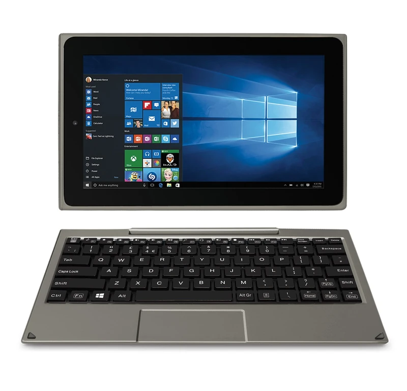 Venturer Bravo 2 10.1-Inch 2-in-1 Tablet - (Gun Metal) (Intel Z8530, 2 GB RAM, 32 GB eMMC, Intel Gen7 HD Graphics Card, Windows 10) - Image 1