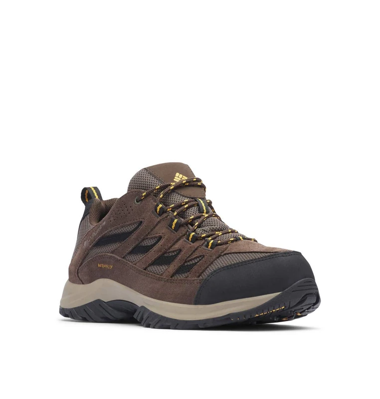 Columbia Men's Crestwood WP waterproof low rise hiking shoes, Brown (Mud x Squash), 10.5 UK