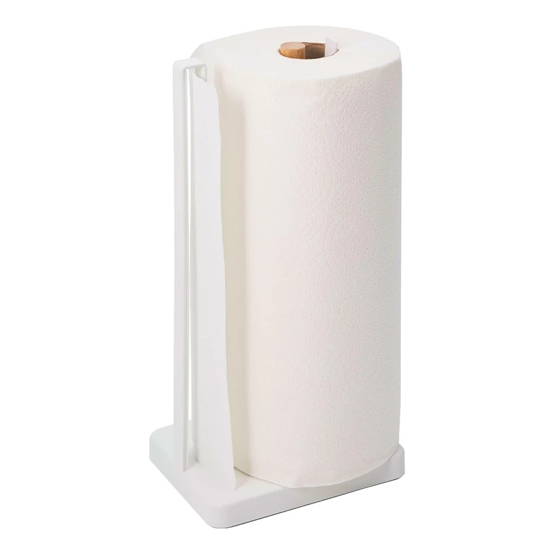 Yamazaki Paper Towel Holder, Steel, White, One size