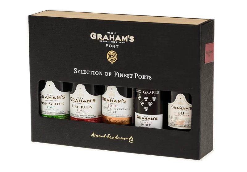 Graham's Mini Port Wine Selection Presentation Pack, 5 cl (Case of 5)