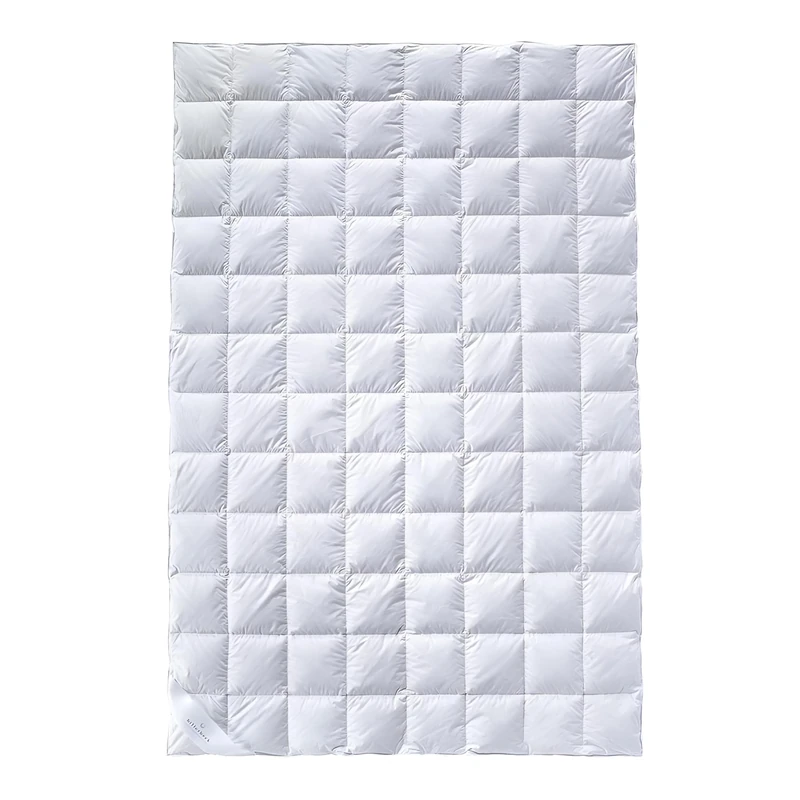 Billerbeck Bali Superlight Down Duvet, Cotton, Filling: 90% Down, 10% Feathers, Cooling Summer Duvet, 135 x 200 cm