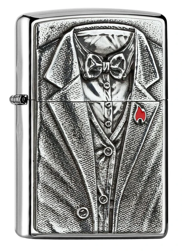 Zippo JACKET-Chrome High Polished Spring 2017 Lighter, Silver, 5.8 x 3.8 x 2 cm
