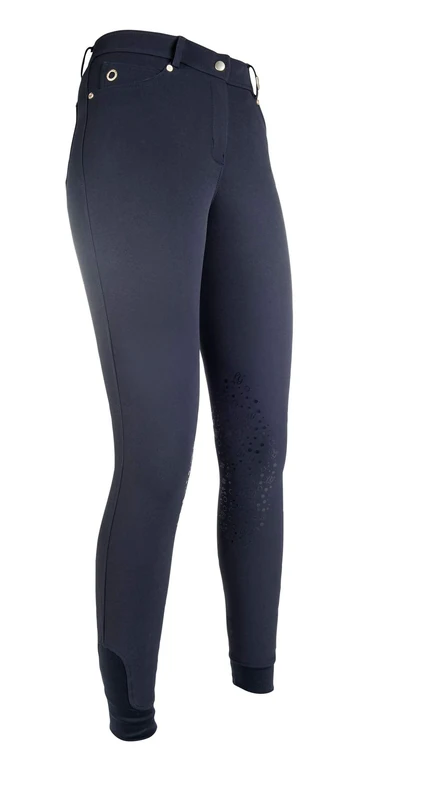 HKM 4057052111617 Adults' Riding LG Basic Silicone Knee Pad Dark Blue 48