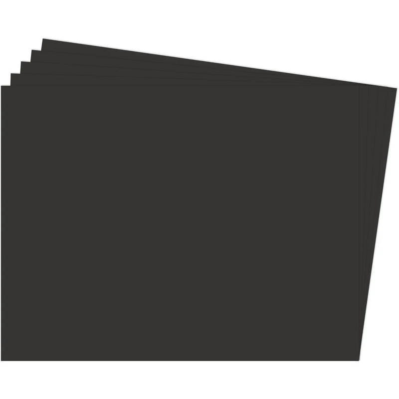FIXO 11100510 Black Paper - Pack of 125 Sheets, 50 x 65 cm