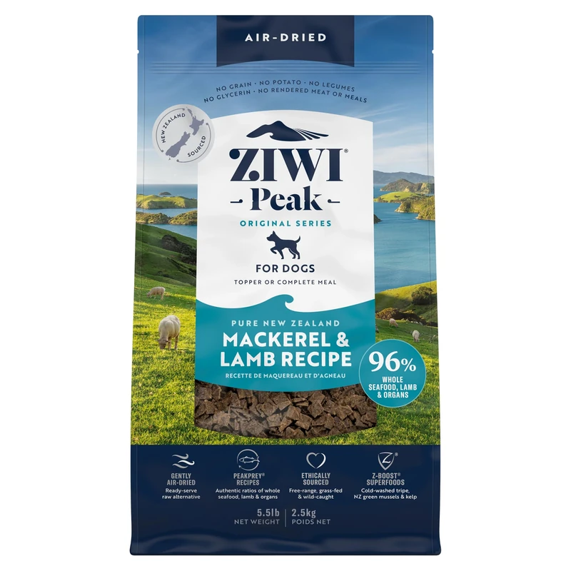 Ziwi Peak Daily Dog Cuisine Mackerel and Lamb Pouches, 2.5 kg