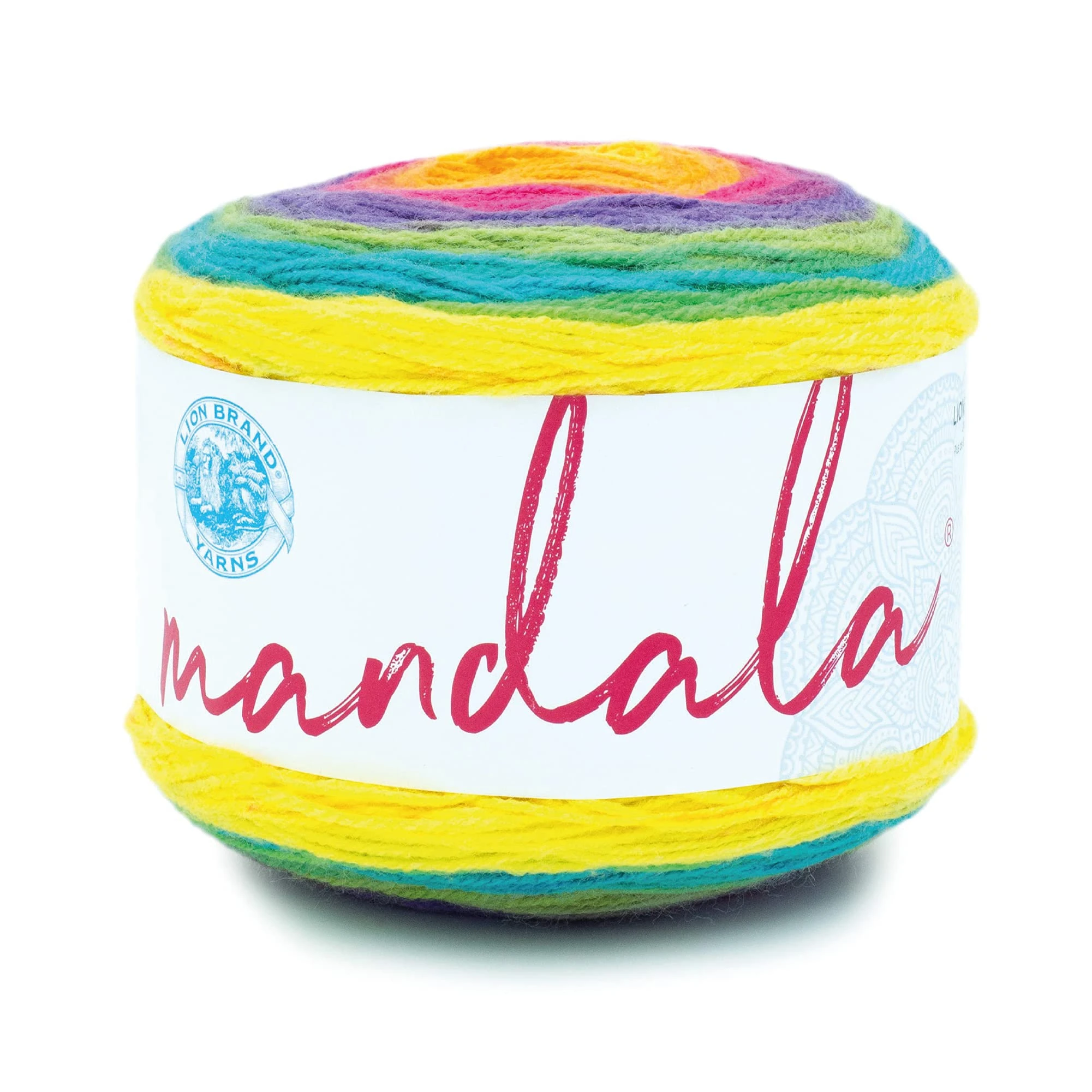 Lion Brand Yarn Mandala Multicolor Yarn for Knitting, Crochet, and Crafts, Gnome, 1 Pack