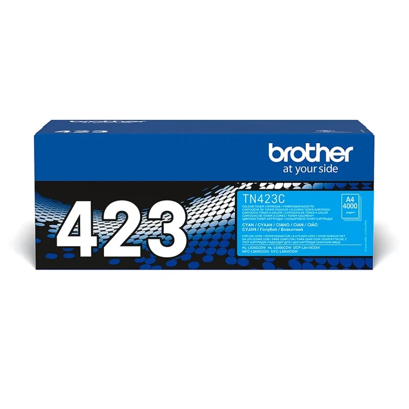 Brother TN-423C Toner Cartridge, Cyan, Single Pack, High Yield, Includes 1 x Toner Cartridge, Genuine Supplies