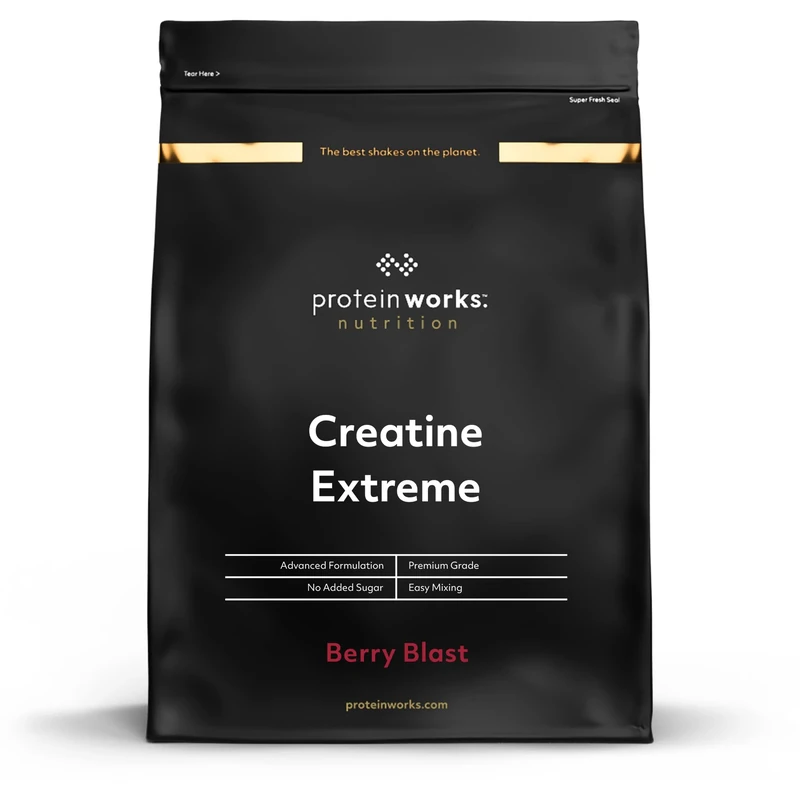 Protein Works - Creatine Extreme Powder | Creatine Formula | Premium Grade Supplement for Lean Muscle Growth | with Beta Analine | Berry Blitz | 750g