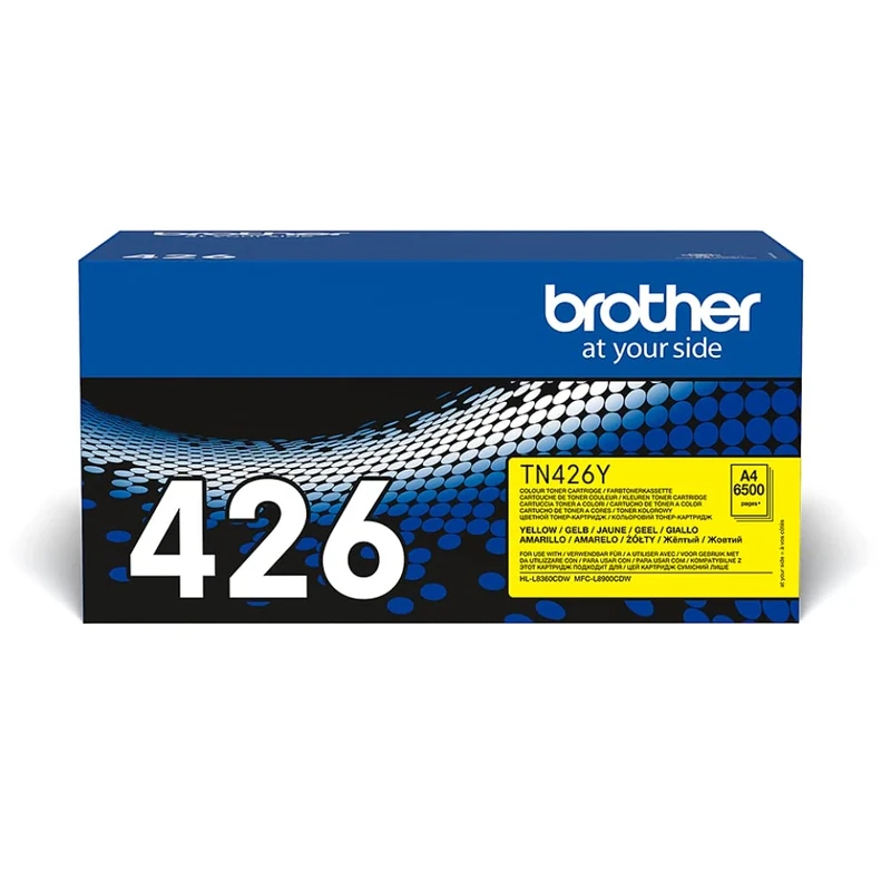 Brother TN-426Y Toner Cartridge, Yellow, Single Pack, Super High Yield, Includes 1 x Toner Cartridge, Brother Genuine Supplies