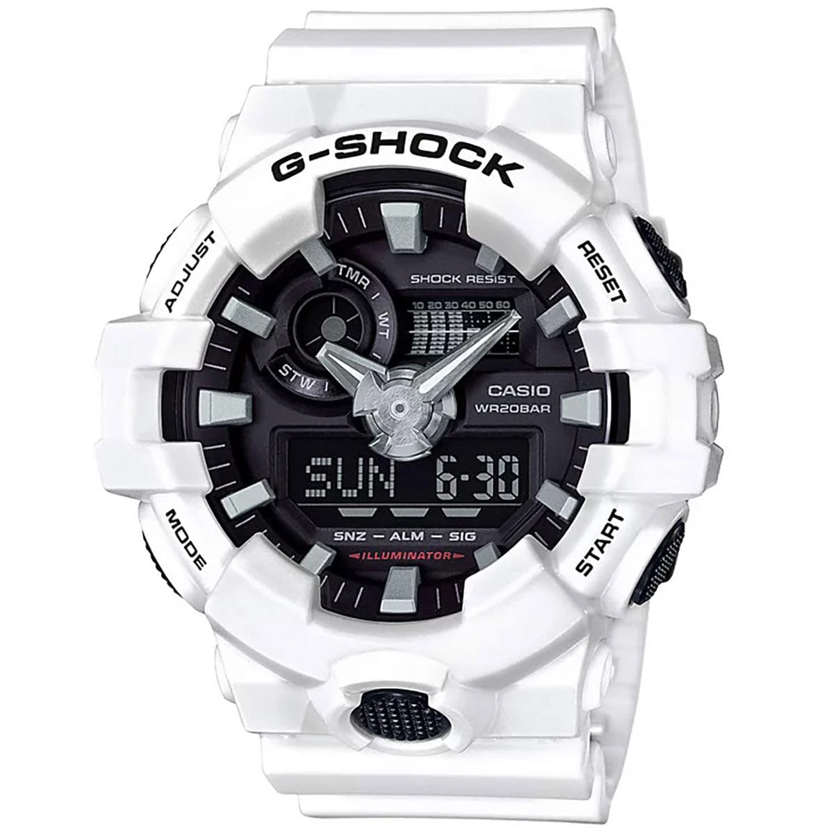 G-Shock Men's GA700-7ACR Watch White Black