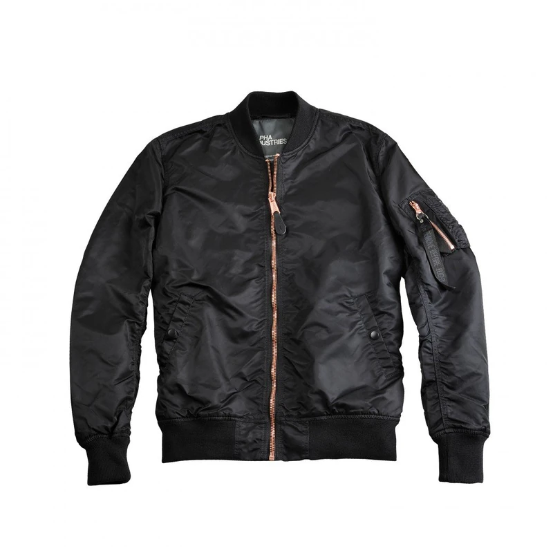 Alpha Industries MA-1 VF LW Bomber Jacket for Men Black/Copper