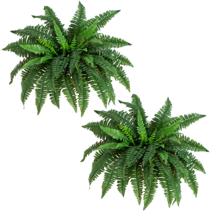 Nearly Natural 40in. Boston Fern (Set of 2), Green
