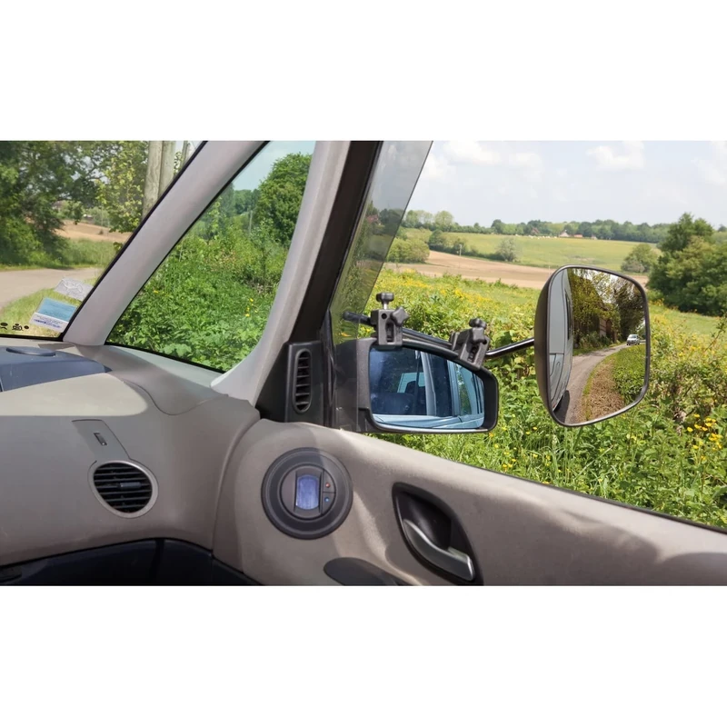 Milenco 2912 Grand Aero Mirror XXL Convex Set of 2 with Mirror Bag, 450.0 mm*150.0 mm*170.0 mm