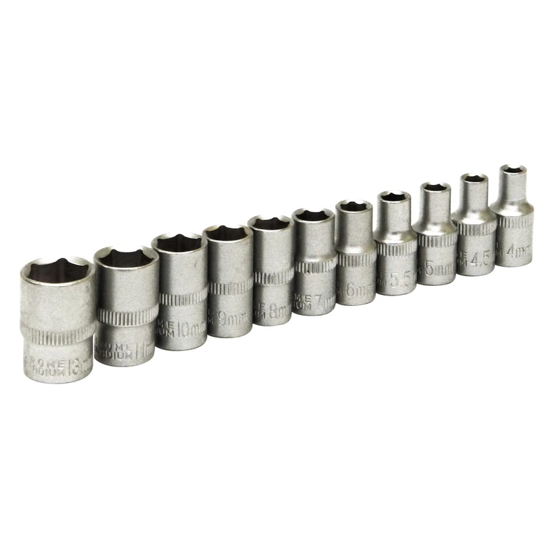 Rolson 38611 11 pc 1/4 Dr. Shallow Socket Set