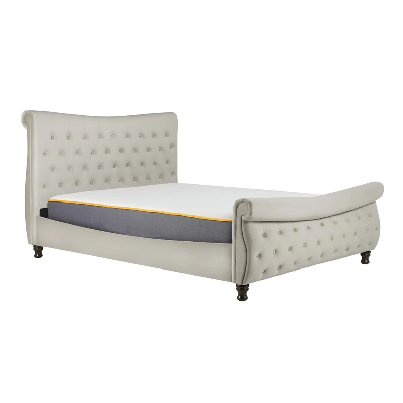 Birlea, Copenhagen Fabric Bed, Warm Stone, 180cm