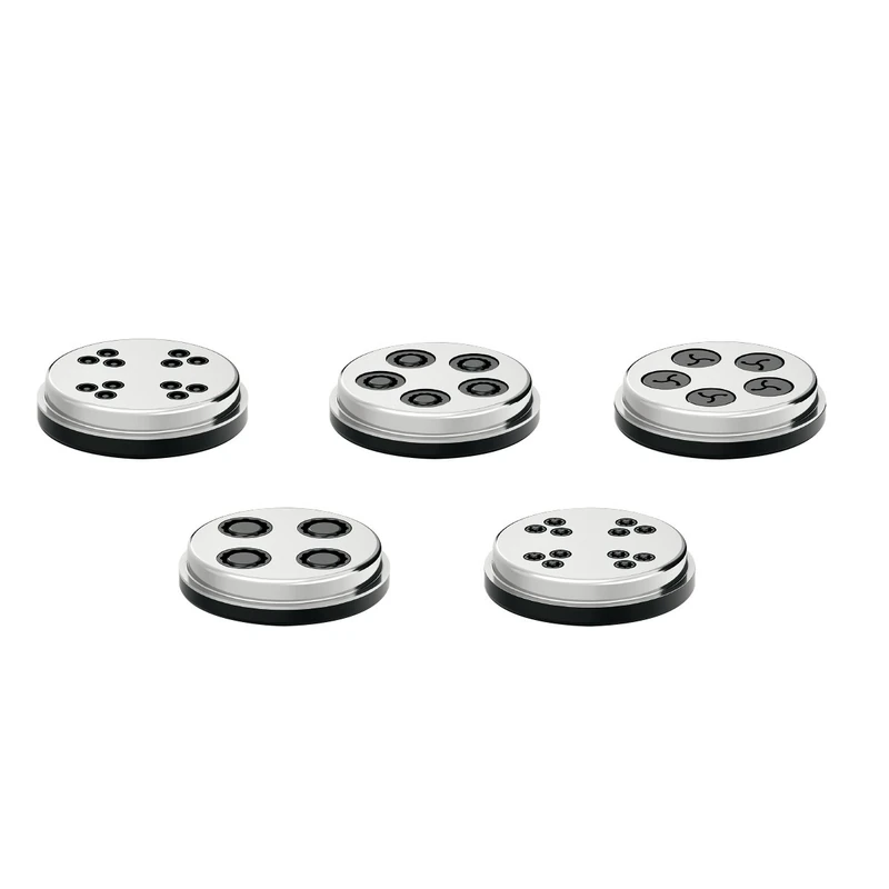 Bosch Pasta Slices MUZ9PP2 5 Different Shapes (Including Rigatoni, Fusilli, Maccheroni), Perforated Discs, Stainless Steel, Dishwasher Safe, Robust, Suitable for Meat Mincers of the Food Processor - Image 1