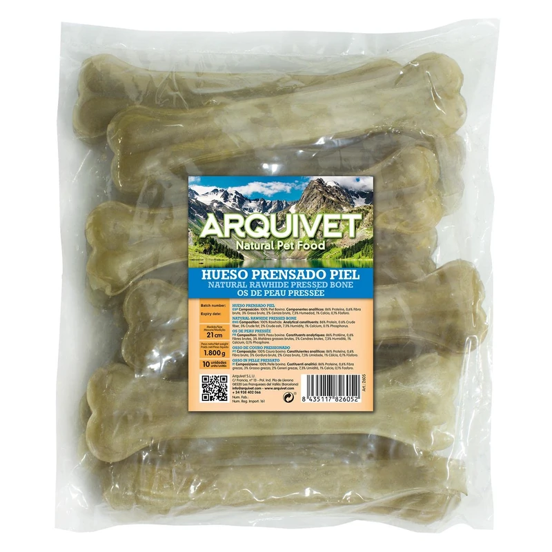 Arquivet Bone Pressed Leather 21 Cm (Bag of 10 Units) 1800 gr