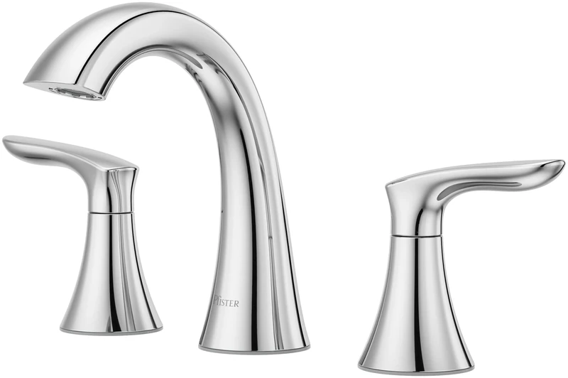 Pfister Weller LG49WR0C Widespread Bath Faucet, Polished Chrome Finish