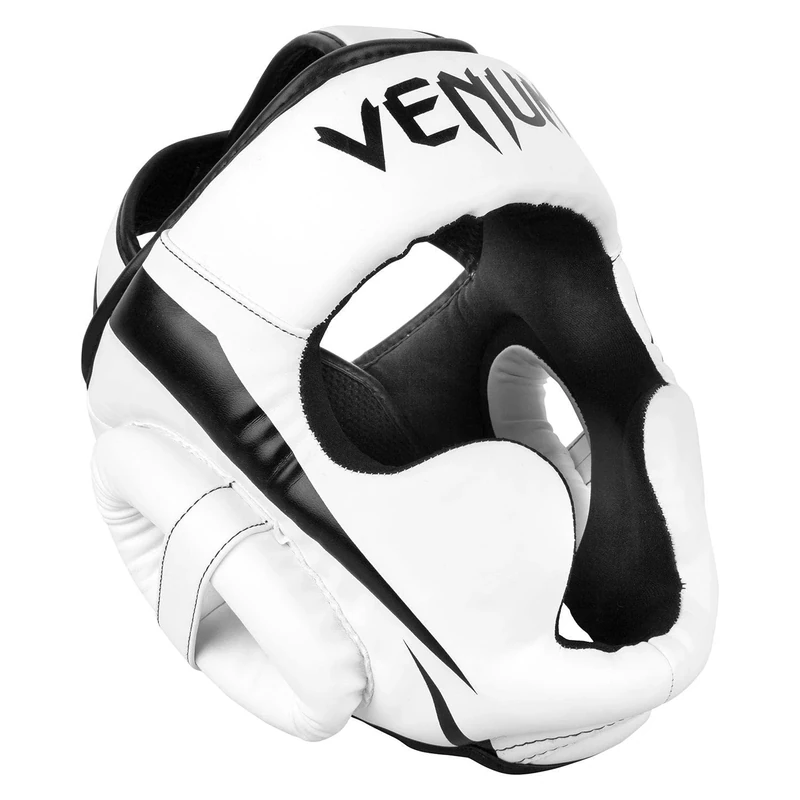 Venum, Elite Boxing Headgear, Men's, One Size, White/Black
