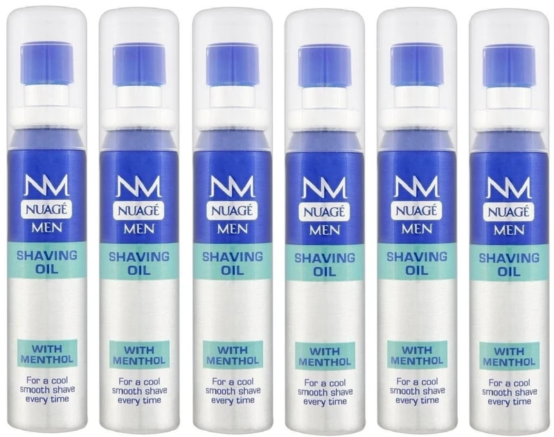 x6 Nuage Men Shaving Oil with Mentol 25ml