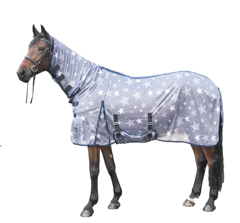 HKM Stars Combo Fly Rug Grey/White 6'0