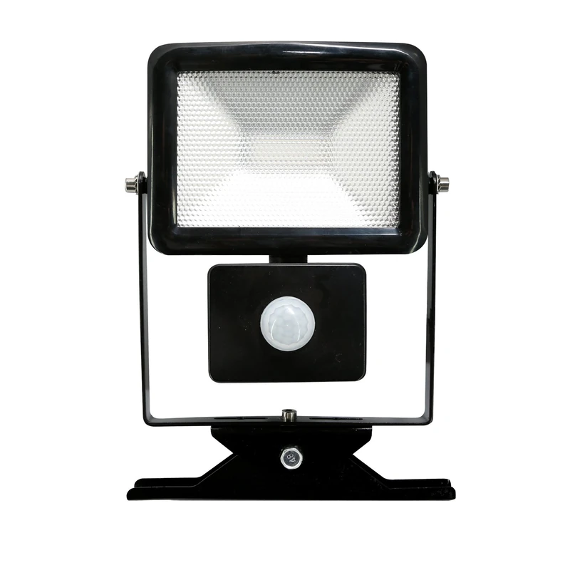Electraline Slim Outdoor IP44 LED Floodlight with Motion Sensor, Black, 63517 20W