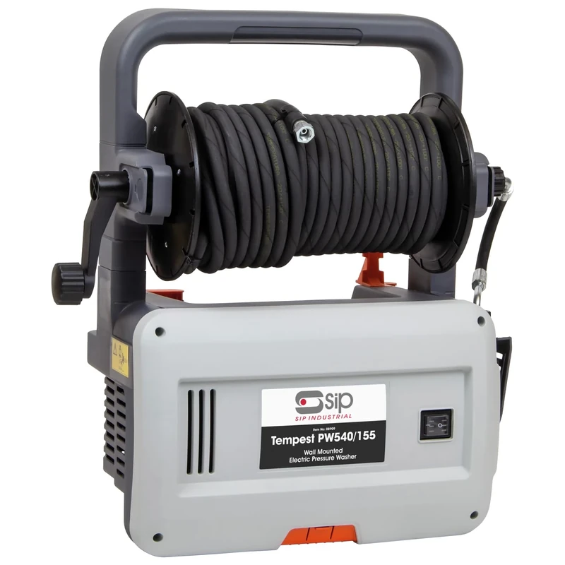 SIP TEMPEST PW540/155 Electric Pressure Washer 2400W 150 bar 510L/h Wall Mounted & Portable Jet Wash