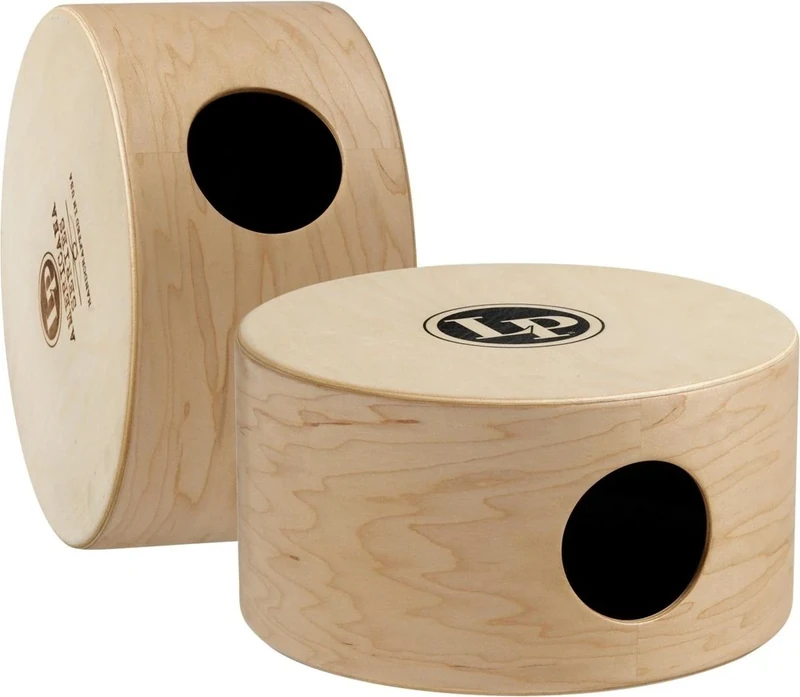 LP Latin Percussion Cajon Americana 2-Voice Snare Cajon 10", Ahorn/Frontplatte Birke beidseitig, Wire (1x20), DW Snare Teppich, LP1410S