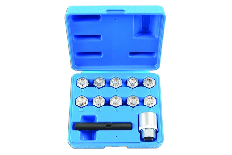 Laser 6742 Locking Wheel Nut Key Set 12pc - for Mercedes-Benz
