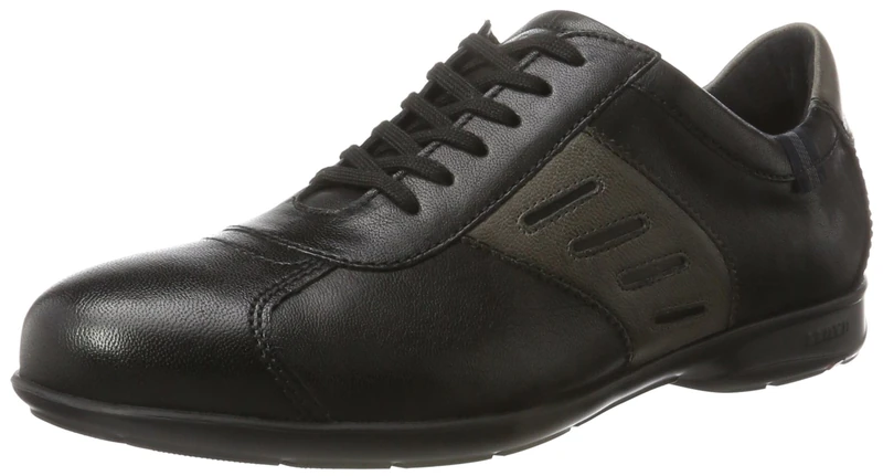 LLOYD Men's Basil Sneaker, Black Graphite, 11 UK