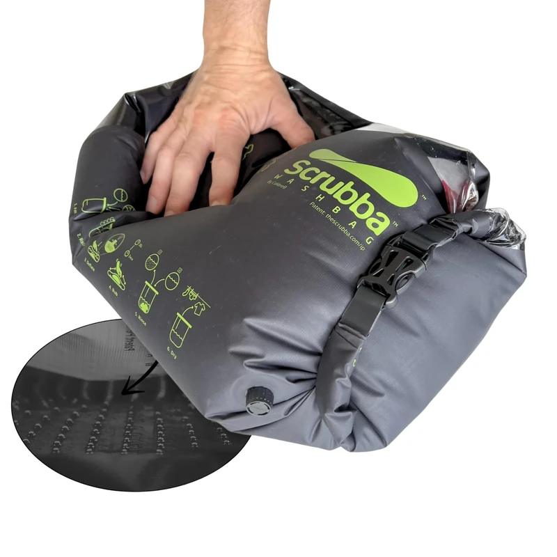 Scrubba Wash Bag Portable Washer - 150g Manual Hand Wash for Travel
