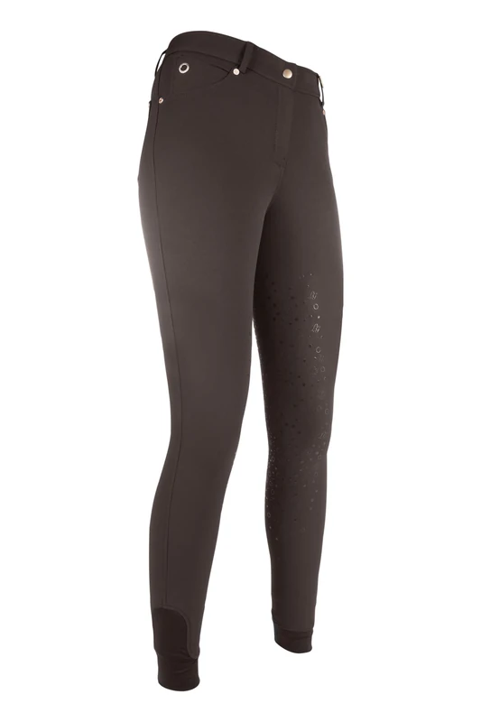 HKM SPORTS EQUIPMENT Basic Riding Trousers Silicone Full Seat, unisex_adult, Trouser, HKM 4057052147968, brown, 21