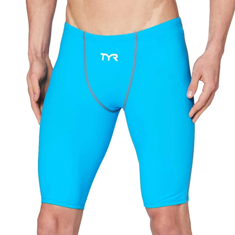TYR Men men's thresher jammer Male Competition Jammer Fina Approved - blue/grey, 22