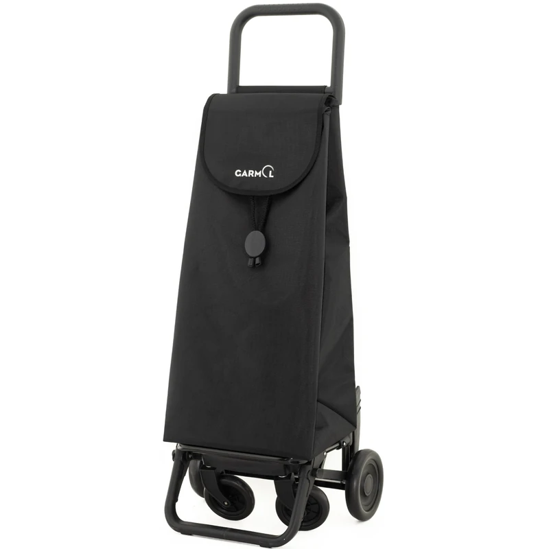 Garmol 218 G360 Travel C701 360 ° Rotating Shopping Trolley, Fabric, Black, 40 x 35 x 105 cm