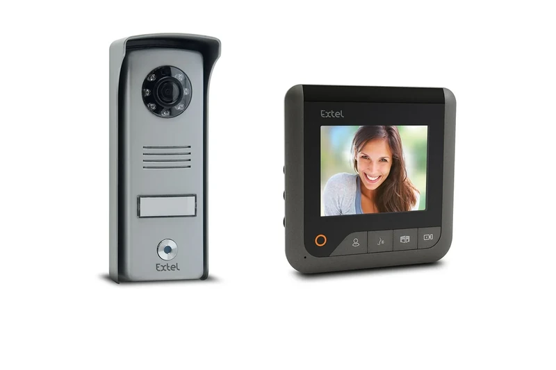 Extel - Extel Look - 2 Wire Wide Angle Colour Video Phone Black - Black - Image 1